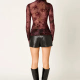 NIA | Ophelia Floral Mesh Top | Sweetest Stitch Boutique Richmond VA