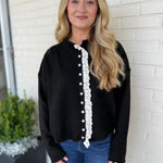 Miou Muse | Emily Lace Button Front Cardigan | Sweetest Stitch