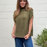 THML | Sage Mock Neck Sweater | Sweetest Stitch Boutique Richmond
