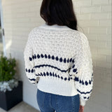 Miou Muse | Evelynn Bubble Knit Striped Sweater | Sweetest Stitch