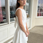 Idem Ditto | White Drop Waist Mini Dress | Sweetest Stitch