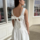 Idem Ditto | White Drop Waist Mini Dress | Sweetest Stitch