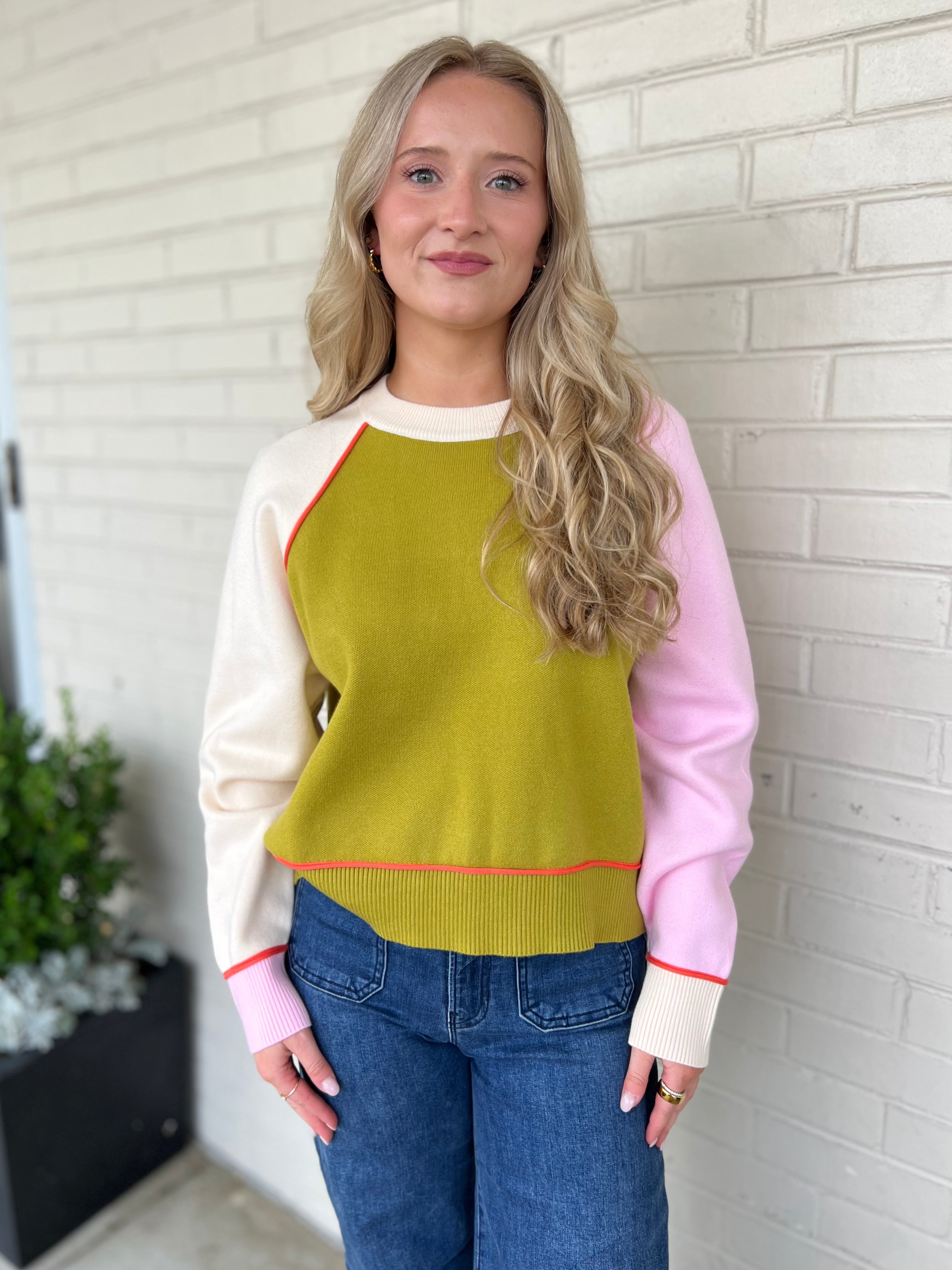 THML | Lizzie Colorblock Sweater | Sweetest Stitch