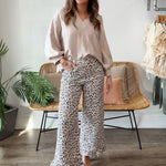 Entro | Clara Leopard Wide Leg Pants | Sweetest Stitch Boutique