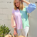 Entro | Kelly Striped Color Block Top | Sweetest Stitch Boutique