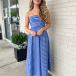 Olivaceous | Nancy Strapless Midi Dress | Sweetest Stitch Boutique