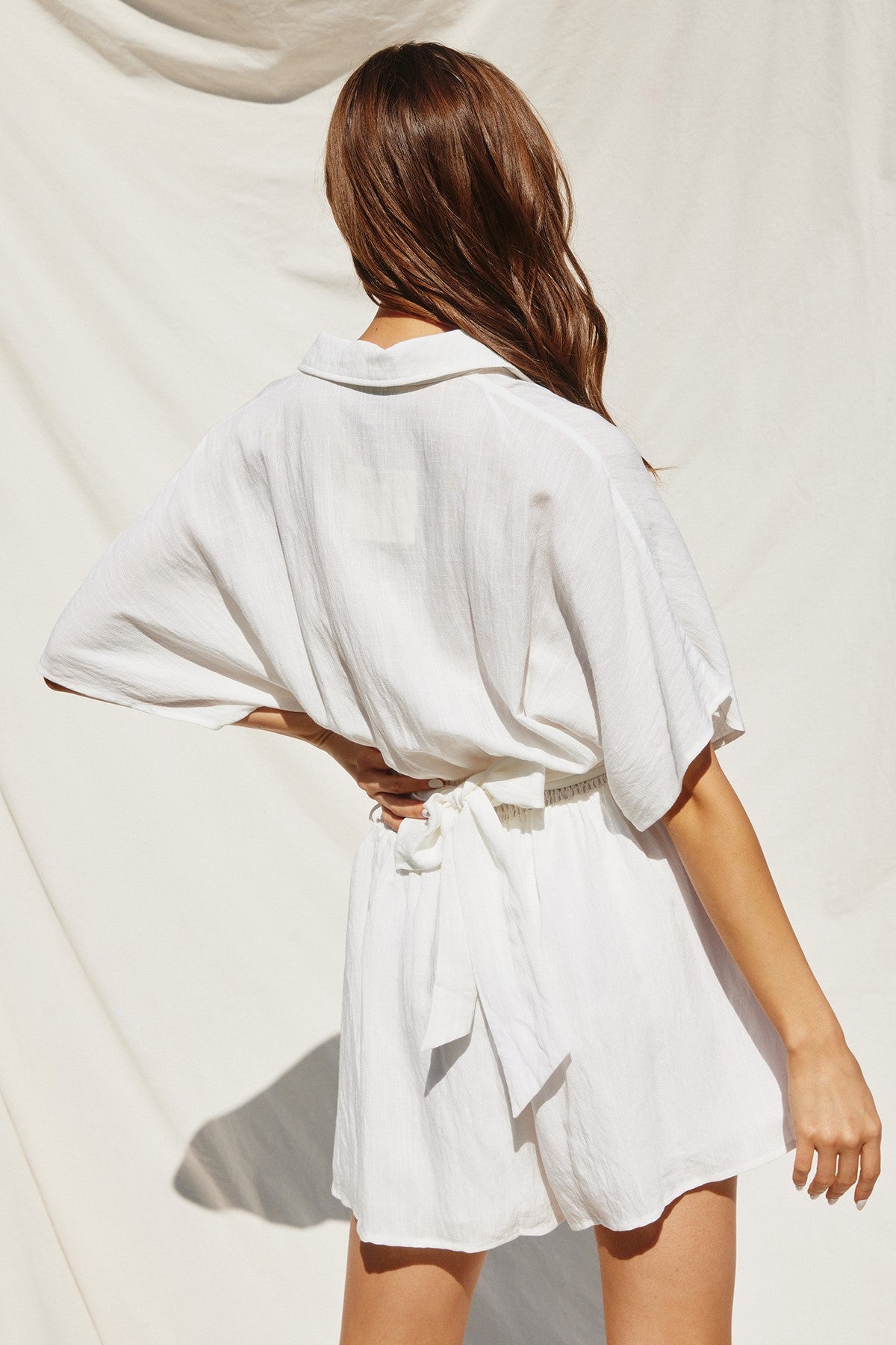 Dress Forum | White Linen Romper | Sweetest Stitch RVA Boutique