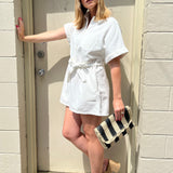 Miou Muse | Audrey White Denim Romper | Sweetest Stitch