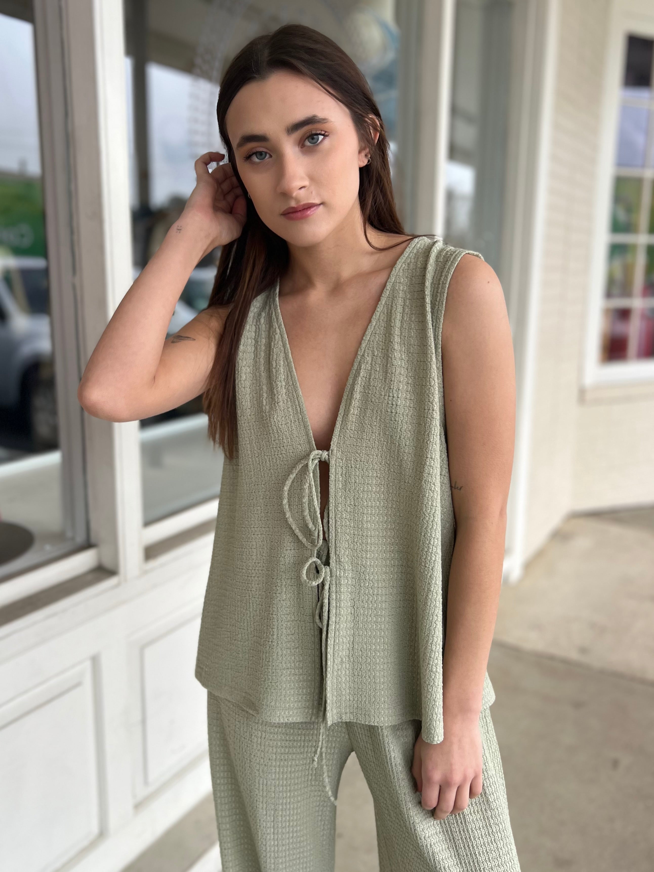 By Together | Cerena Tie Front Top | Sweetest Stitch Boutique