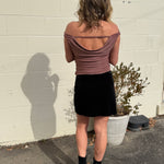 Crescent | Mara Velvet Mini Skirt | Sweetest Stitch Boutique Richmond