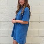 Entro | Whitney Button Front Denim Dress | Sweetest Stitch Boutique