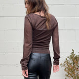 Crescent | Sierra Sheer Metallic Top | Sweetest Stitch Boutique