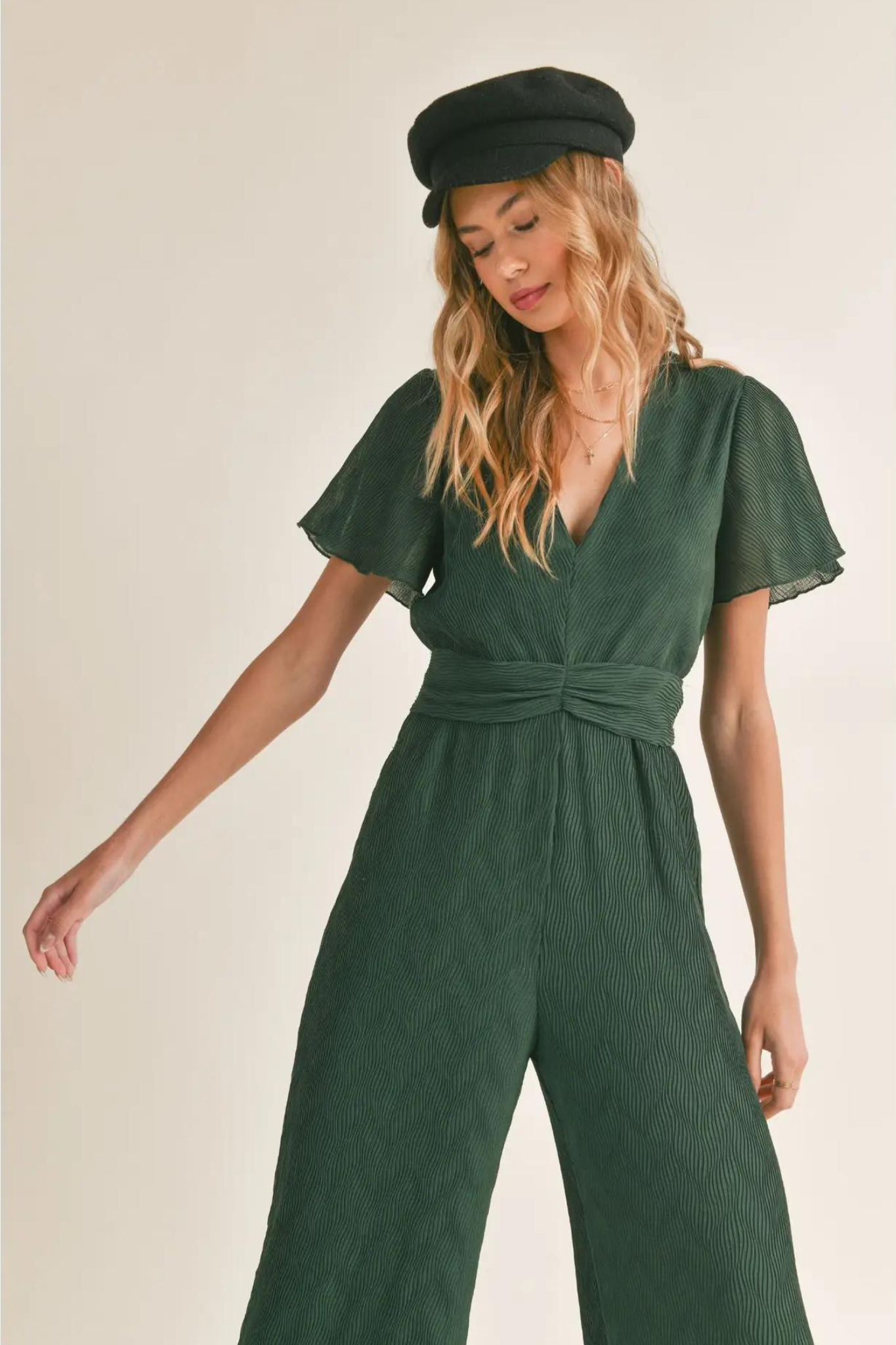 Sadie Sage Green Wonderstruck Jumpsuit Sweetest Stitch