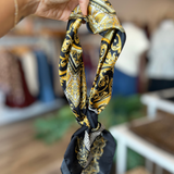 Golden Stella | Regal Print Scarf | Sweetest Stitch Boutique