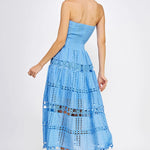 Strut & Bolt | Gloria Eyelet Lace Midi Dress | Sweetest Stitch Boutique