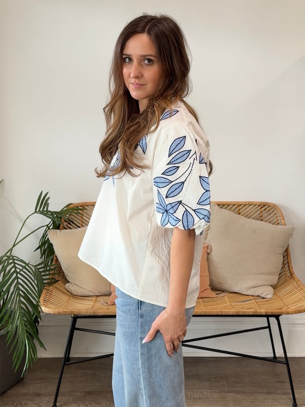 THML | Melany V-Neck Top | Sweetest Stitch Boutique Richmond VA