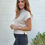 Entro | Lindy Mock Neck Top | Sweetest Stitch Boutique Richmond