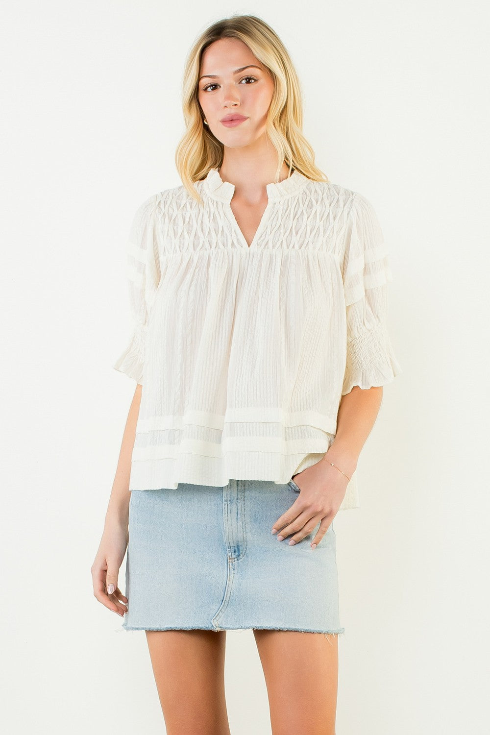 THML | Bonnie V-Neck Top | Sweetest Stitch Boutique Richmond