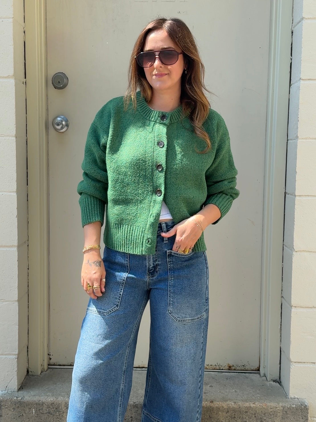 Entro | Mary Button Front Sweater | Sweetest Stitch Boutique Richmond