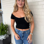Olivaceous | Frensis Ruched Off Shoulder Top | Sweetest Stitch