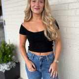 Olivaceous | Frensis Ruched Off Shoulder Top | Sweetest Stitch