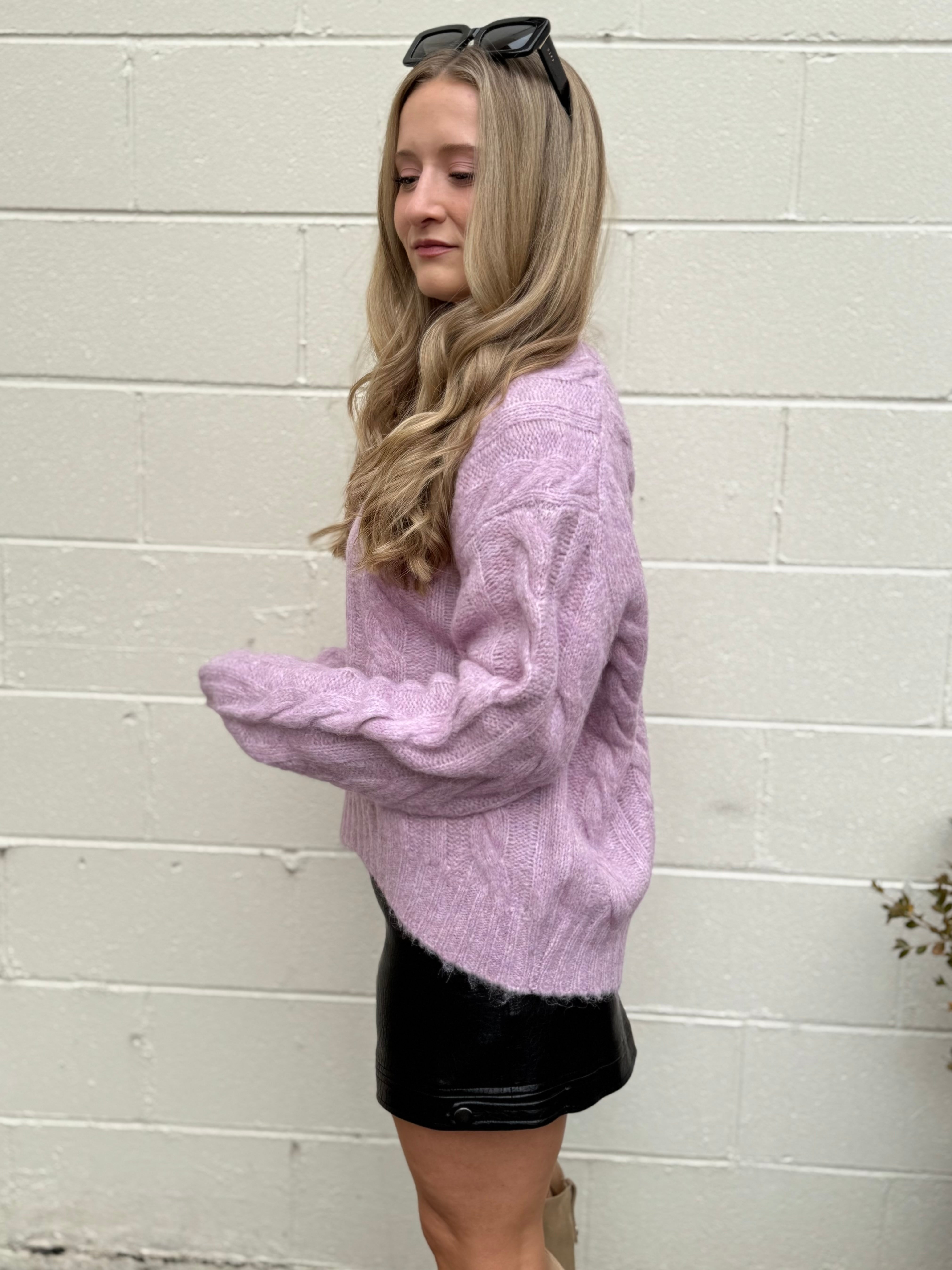 ASTR The Label | Violetta Cable Knit Sweater | Sweetest Stitch