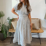 Entro | Shirley Striped Midi Dress | Sweetest Stitch Boutique Richmond
