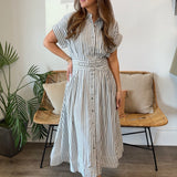 Entro | Shirley Striped Midi Dress | Sweetest Stitch Boutique Richmond