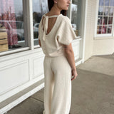 Miou Muse | Morgan Fuzzy Wide Leg Knit Pants | Sweetest Stitch