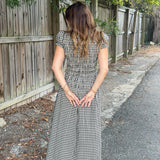 Maggie Gingham Midi Dress