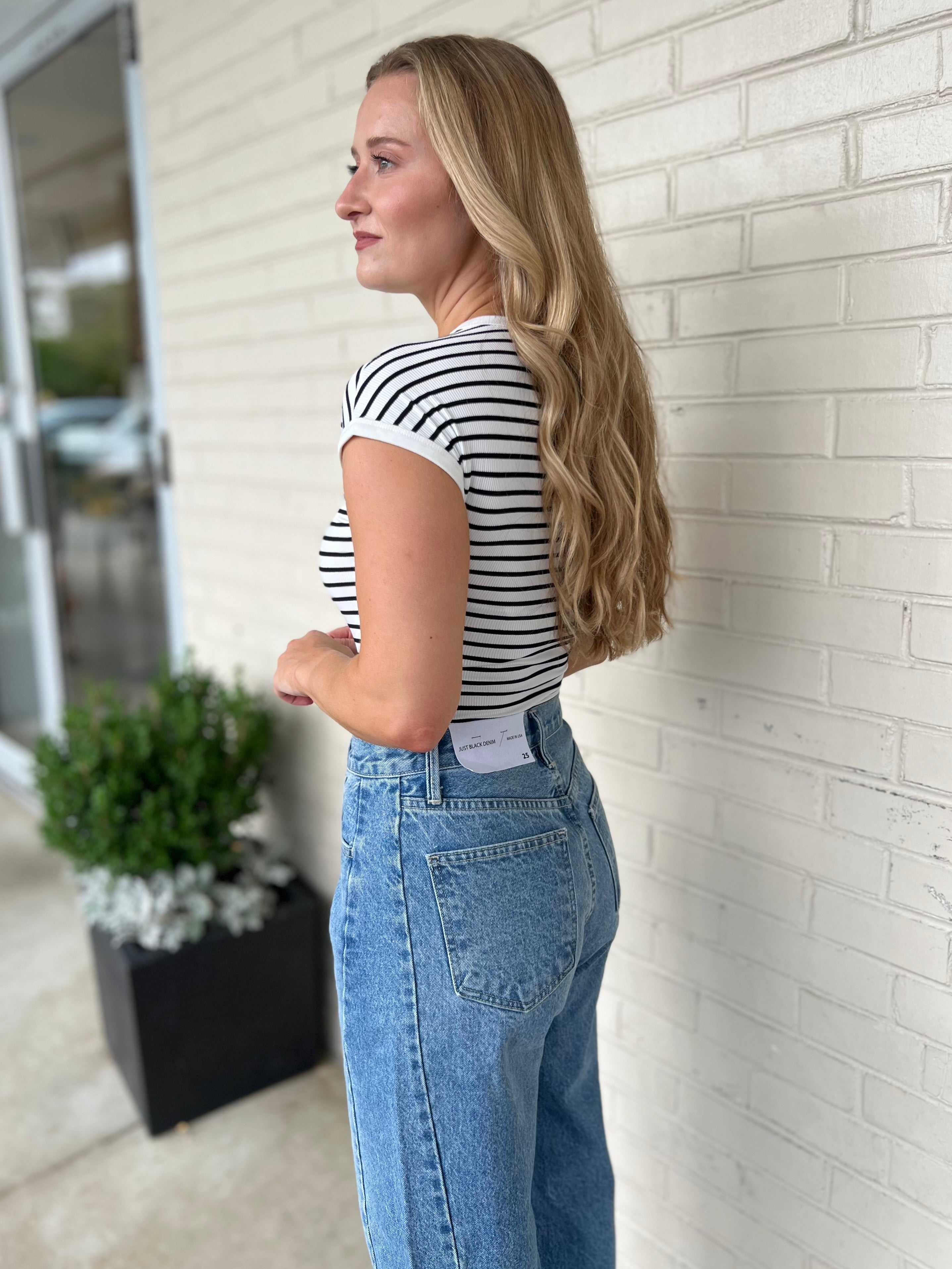 Miou Muse | Isabella Striped Bodysuit | Sweetest Stitch Boutique