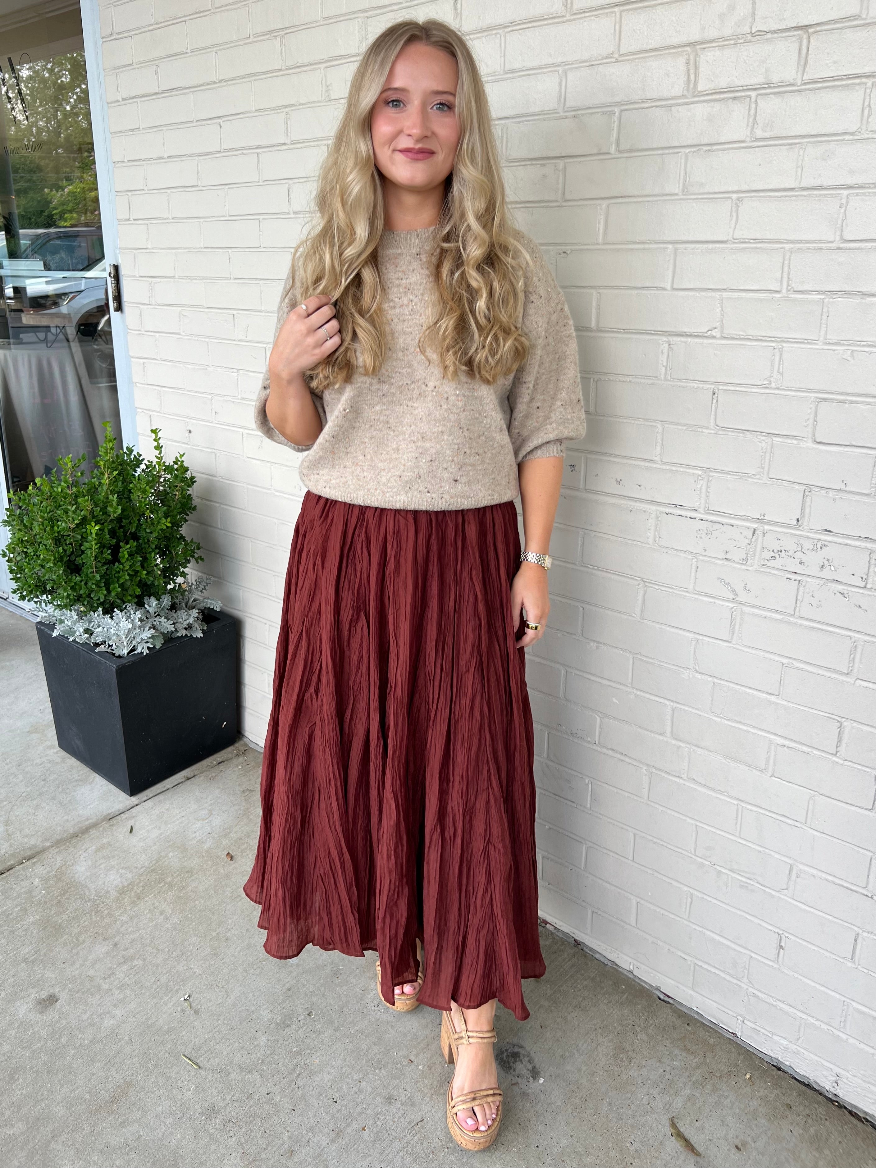 ASTR the Label | Salome Midi Skirt | Sweetest Stitch