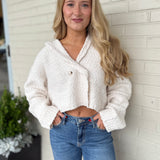 Storia | Alivia Cropped Hooded Sweater | Sweetest Stitch Boutique