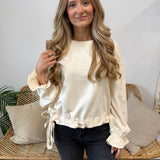 Entro | Tracie Tie Hem Sweatshirt | Sweetest Stitch Boutique Richmond