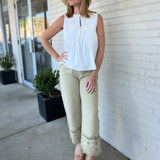 Willow Eyelet Wide Leg Pants