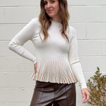 Current Air | Jocelyn Ribbed Flare Sweater | Sweetest Stitch Boutique