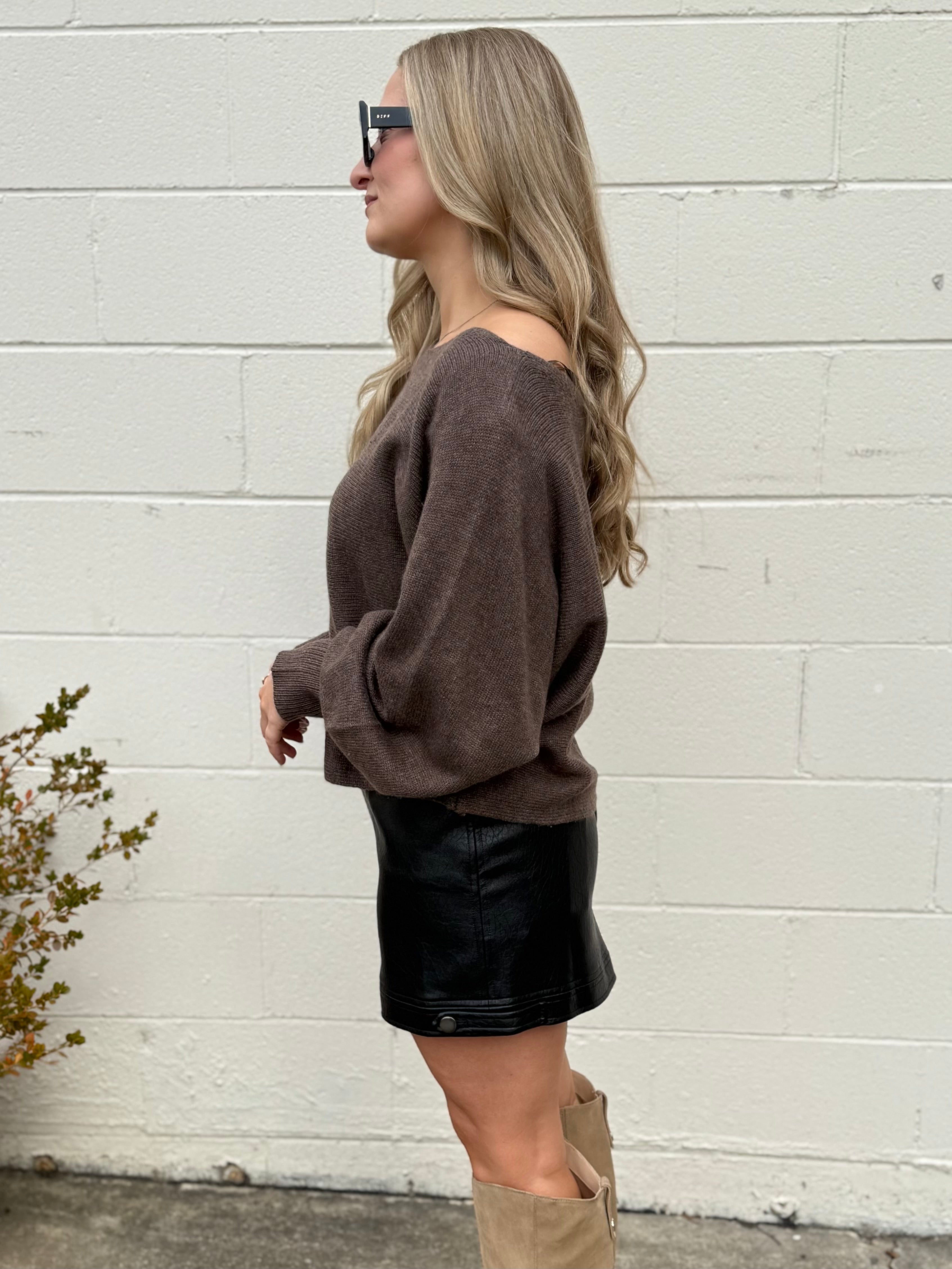 ASTR The Label | Kareen Faux Leather Mini Skirt | Sweetest Stitch