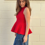Fore | Dani Peplum Knit Top | Sweetest Stitch Boutique Richmond