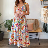 Kayla V-Neck Midi Dress