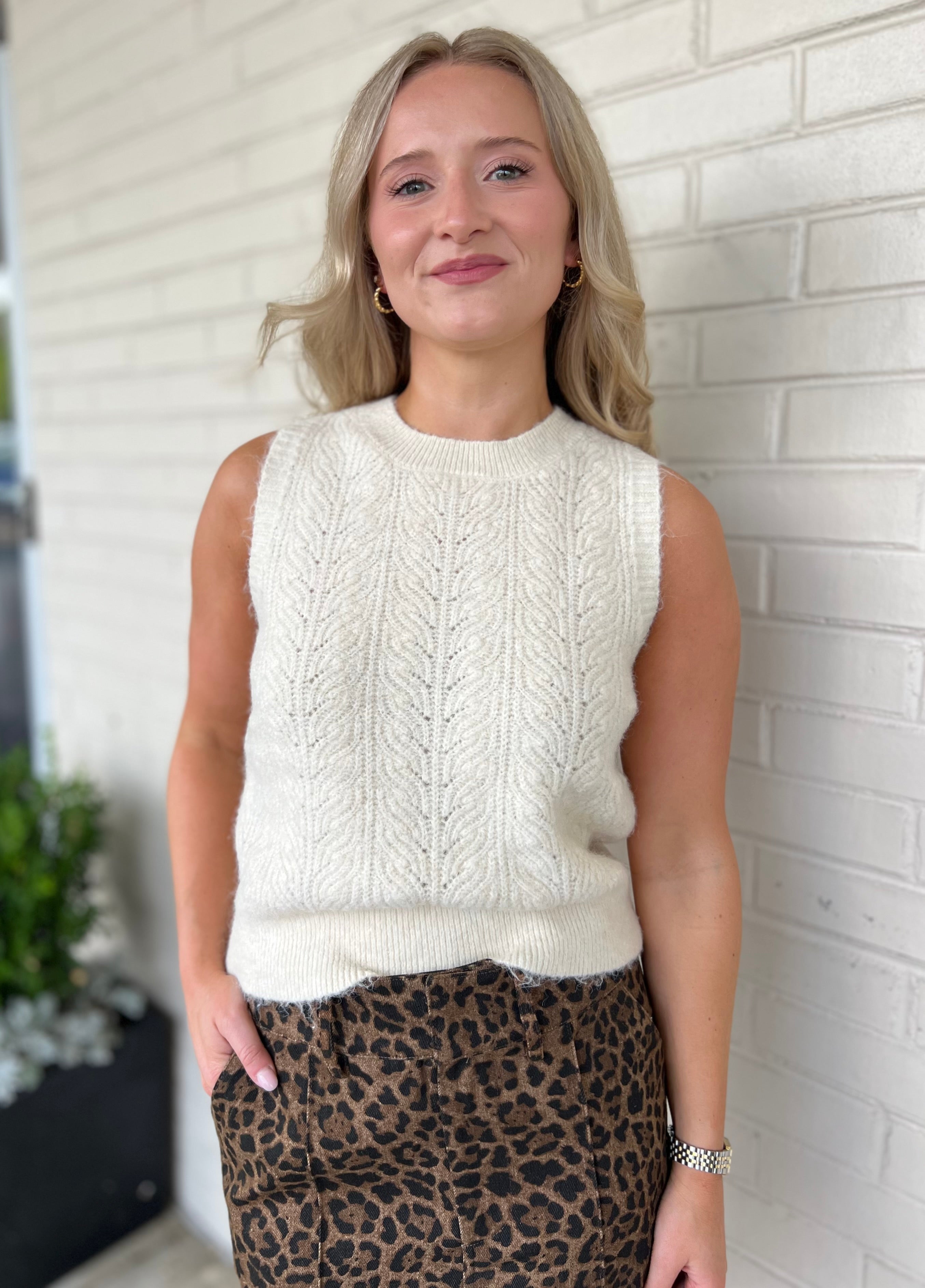 ASTR the Label | Pernille Sleeveless Sweater | Sweetest Stitch