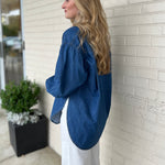 Olivaceous | Samantha Button Up Denim Top | Sweetest Stitch 