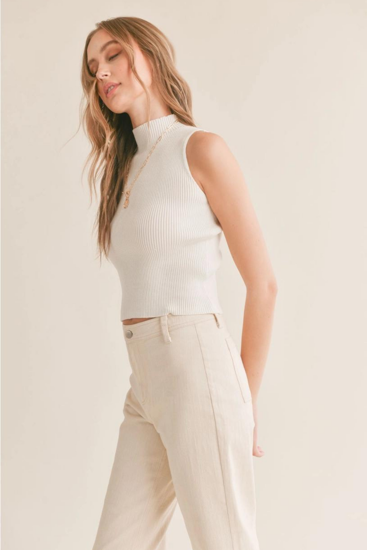 Sadie &amp; Sage | Erica Knit Top Ivory | Sweetest Stitch Online Boutique