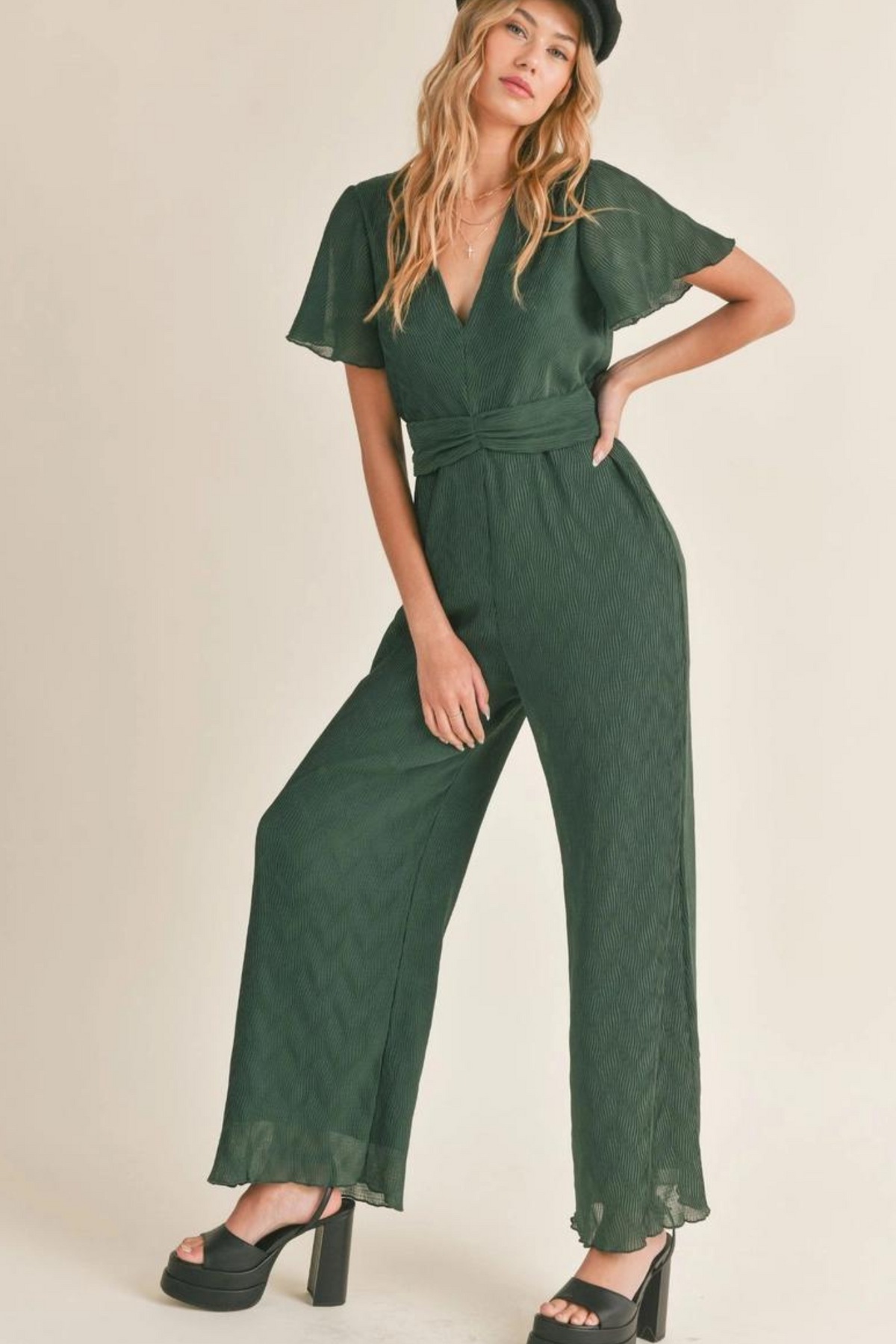 Sadie &amp; Sage | Green Wonderstruck Jumpsuit | Sweetest Stitch 