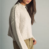Miou Muse | Mandy Rolled Mock Neck Sweater | Sweetest Stitch RVA