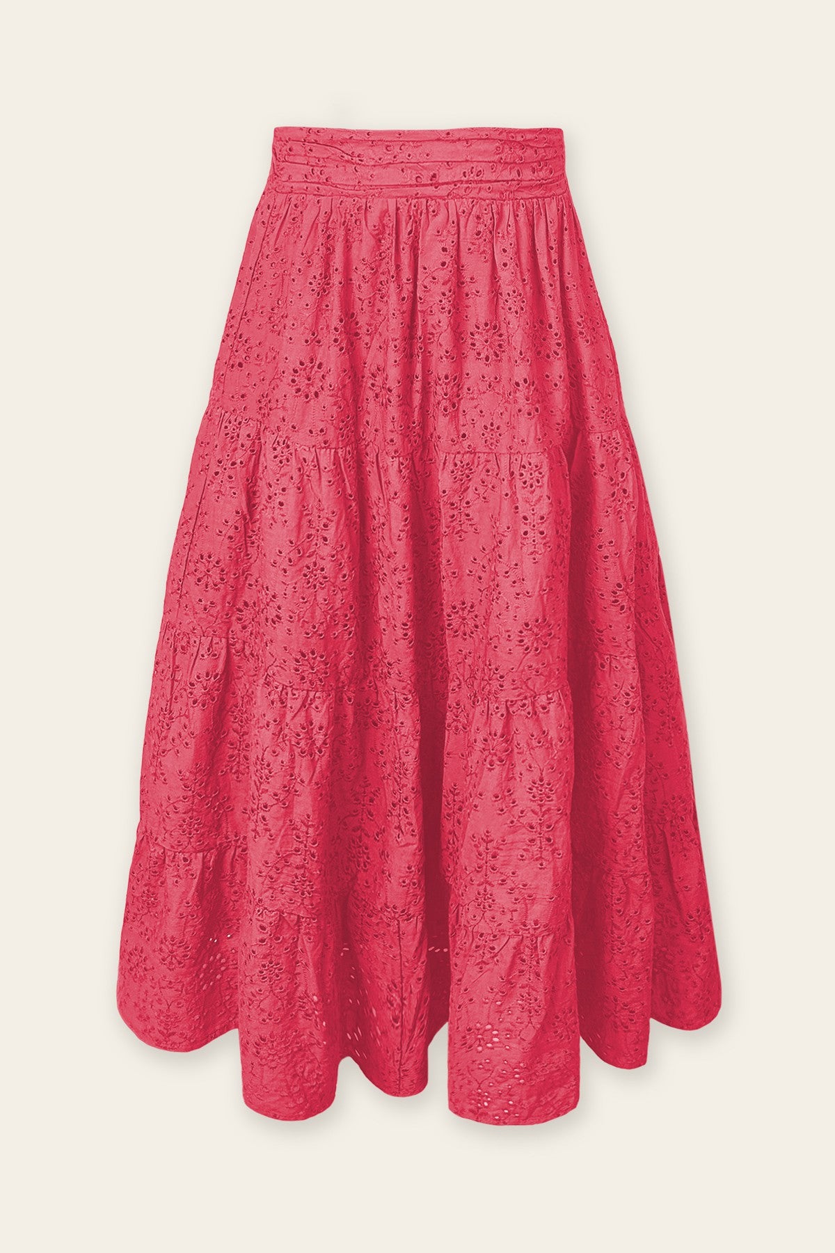 Dress Forum | Pink Eyelet Midi Skirt | Sweetest Stitch Boutique RVA