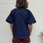 THML | Maeve Denim Puff Sleeve Top | Sweetest Stitch Boutique RVA