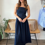 Moon River | Ensley Denim Midi Dress | Sweetest Stitch Boutique