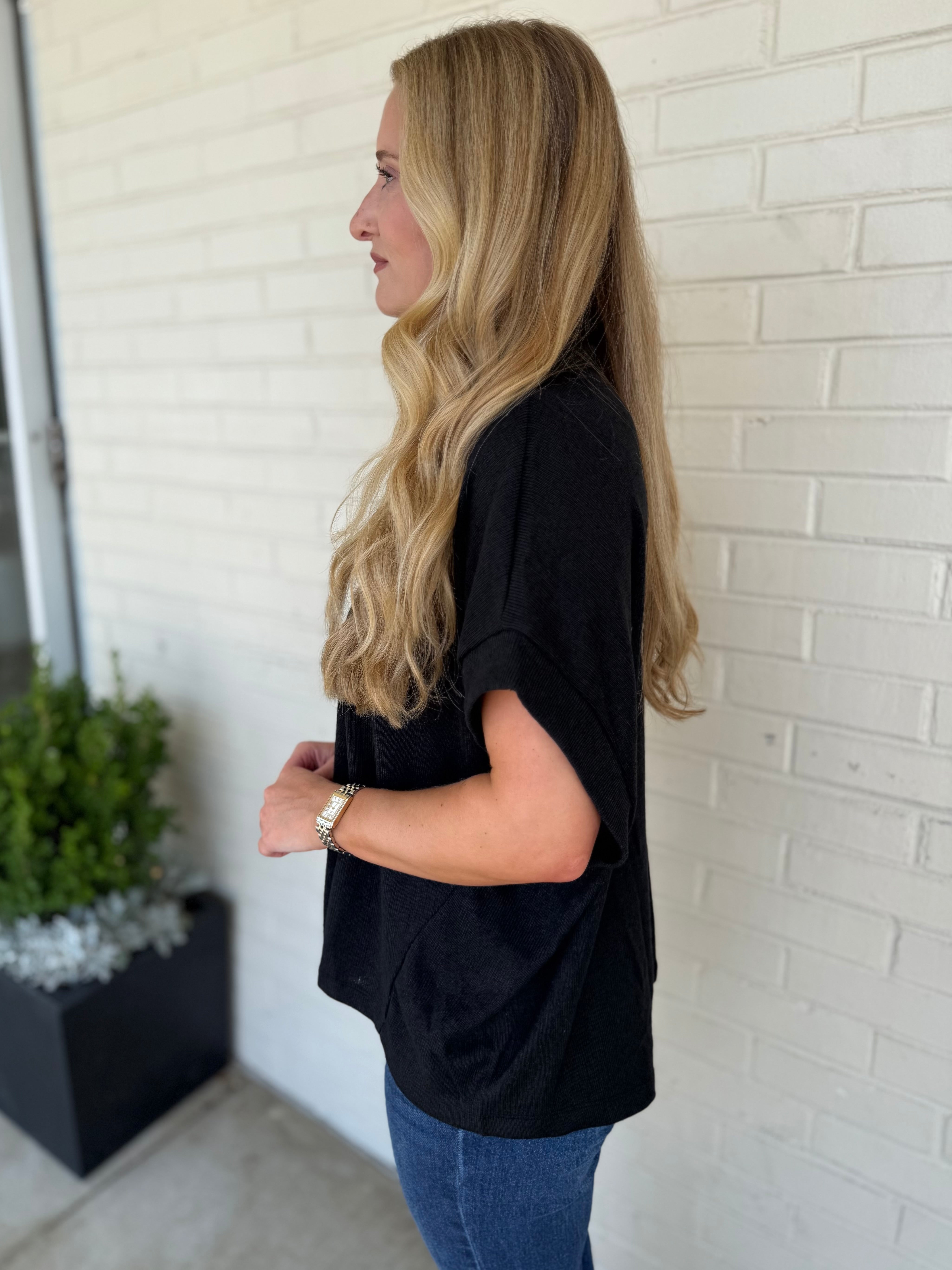 Entro | Noelle Mock Neck Top | Sweetest Stitch Boutique Richmond