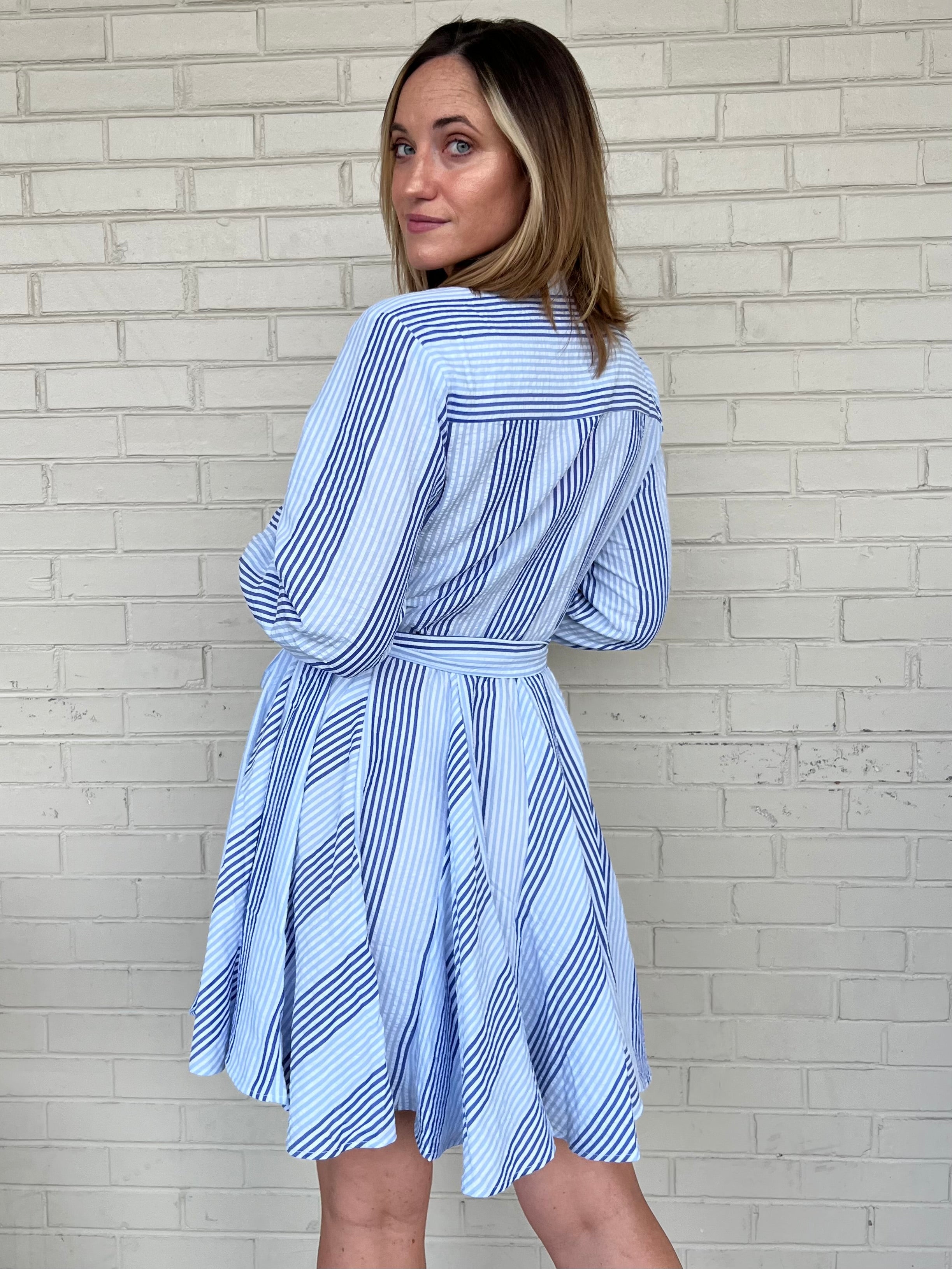 THML| New Season Striped Mini Dress | Sweetest Stitch