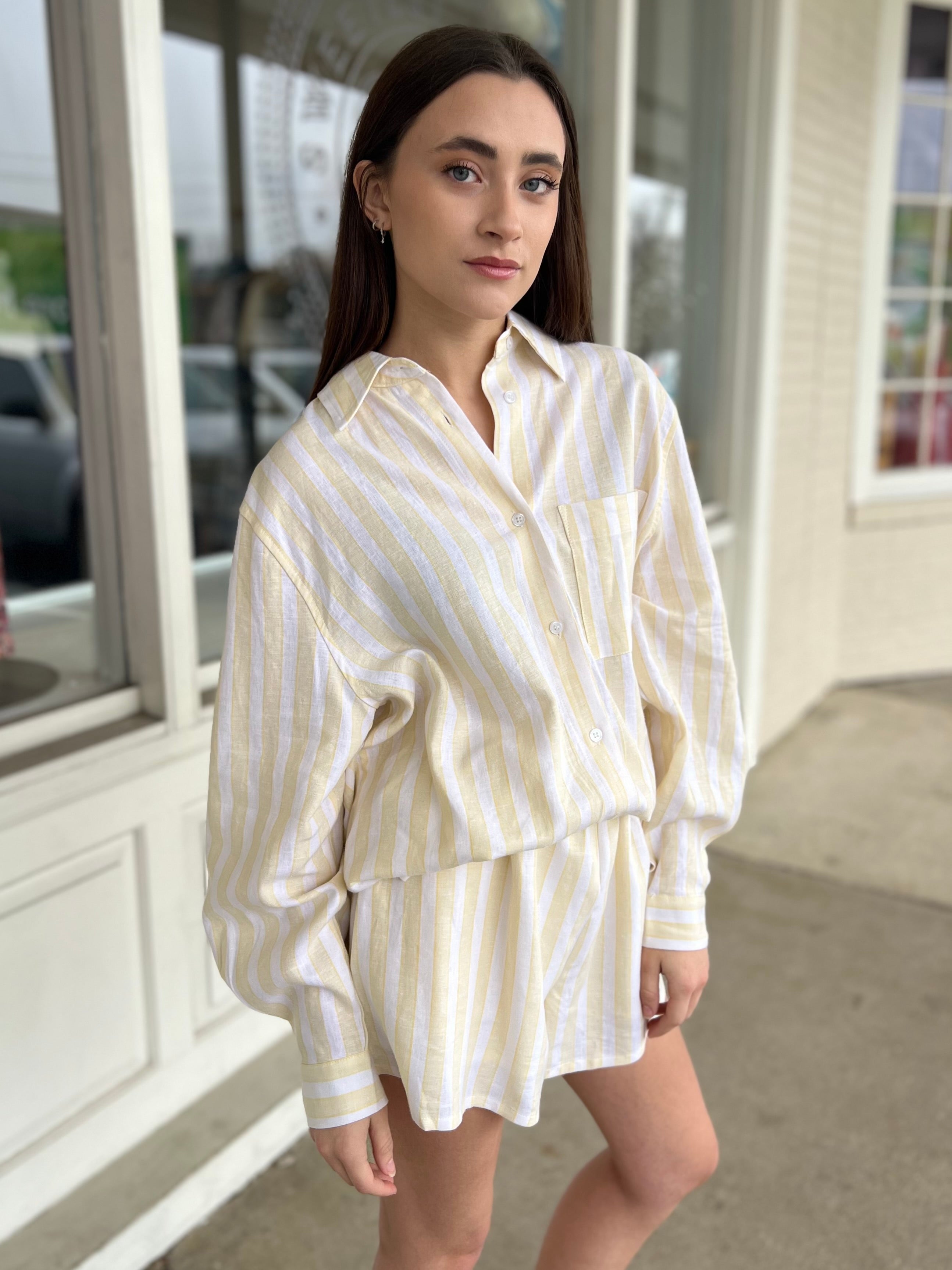 By Together | Salvador Striped Button Down Shirt | Sweetest Stitch